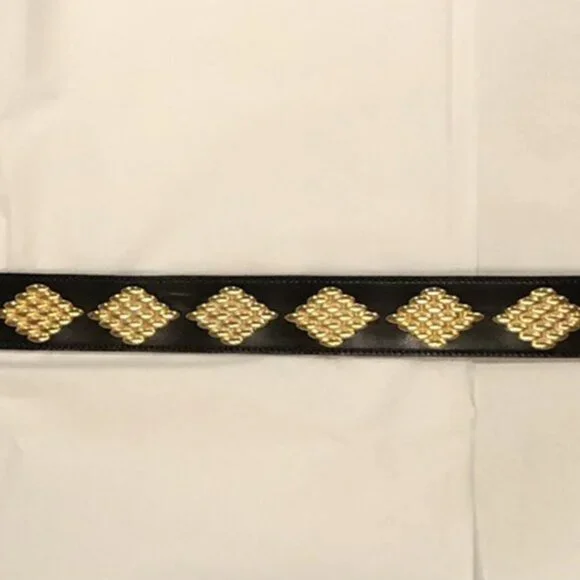 Barbieri Leather Gold Statement Belt Barbieri Leather Gold Statement Belt main image 2